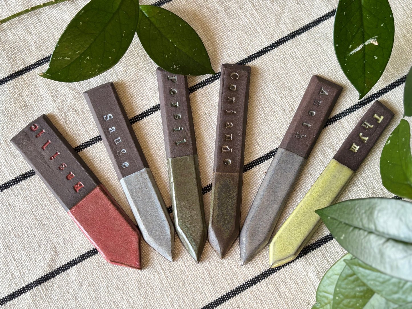 Étiquette marqueur de jardin pour fines herbes
