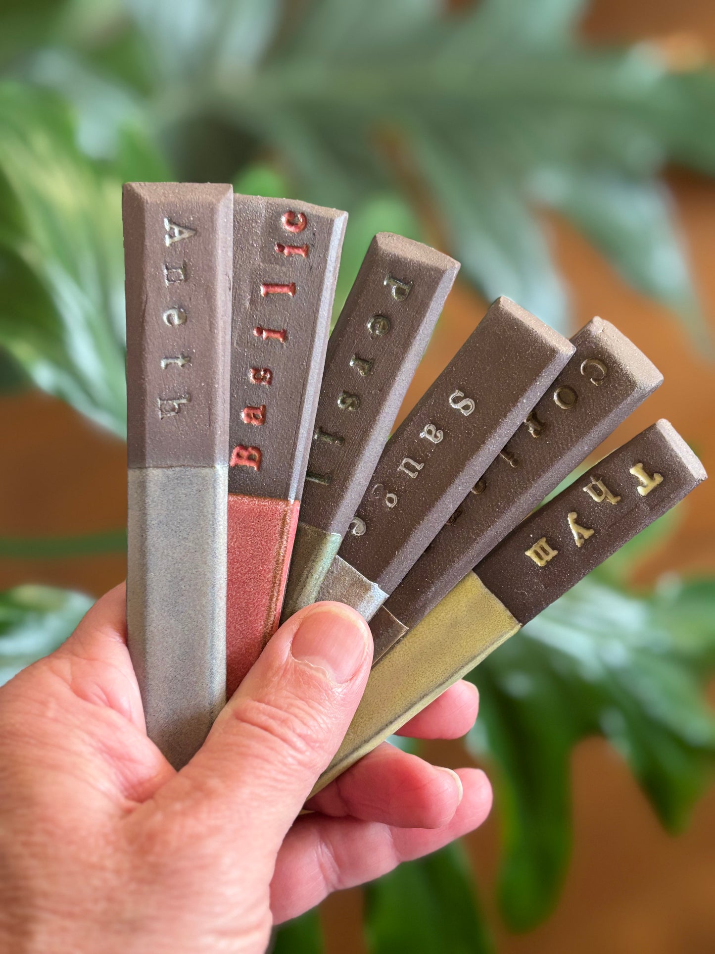 Étiquette marqueur de jardin pour fines herbes