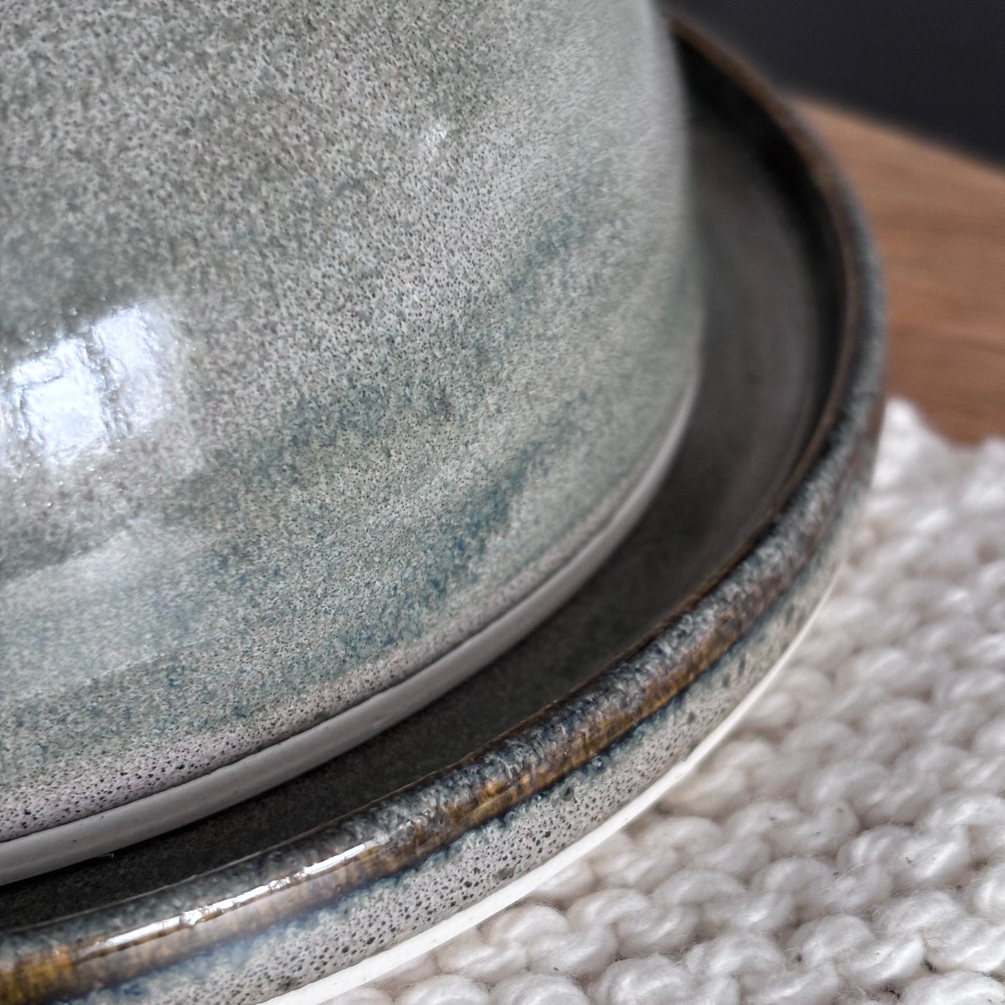 Beurrier Cendré en céramique