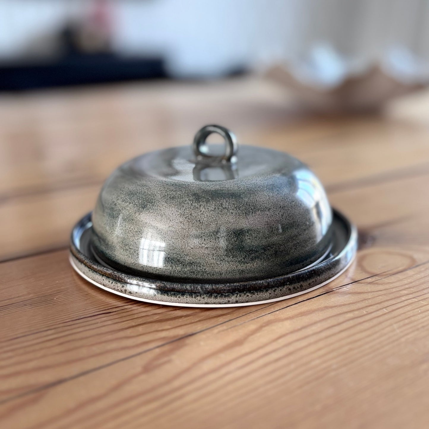 Beurrier Cendré en céramique